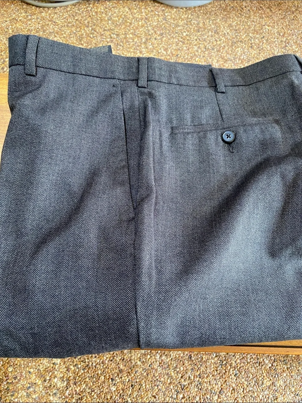 Men's Dk gray Dress Pants - Classic Tailored Fit